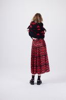 Orso Pomegranate Pigment Print Skirt