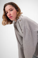 Pull Bobbi En Flanelle De Taupe Froide