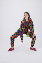 Kiara Trousers in Fréquences Printed Fleece
