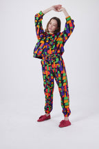 Kiara Trousers in Fréquences Printed Fleece