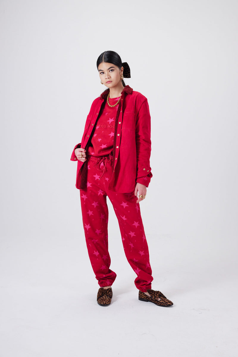 Surchemise Dori En Daim Fuchsia