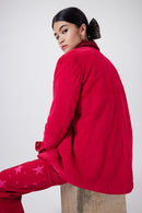 Surchemise Dori En Daim Fuchsia