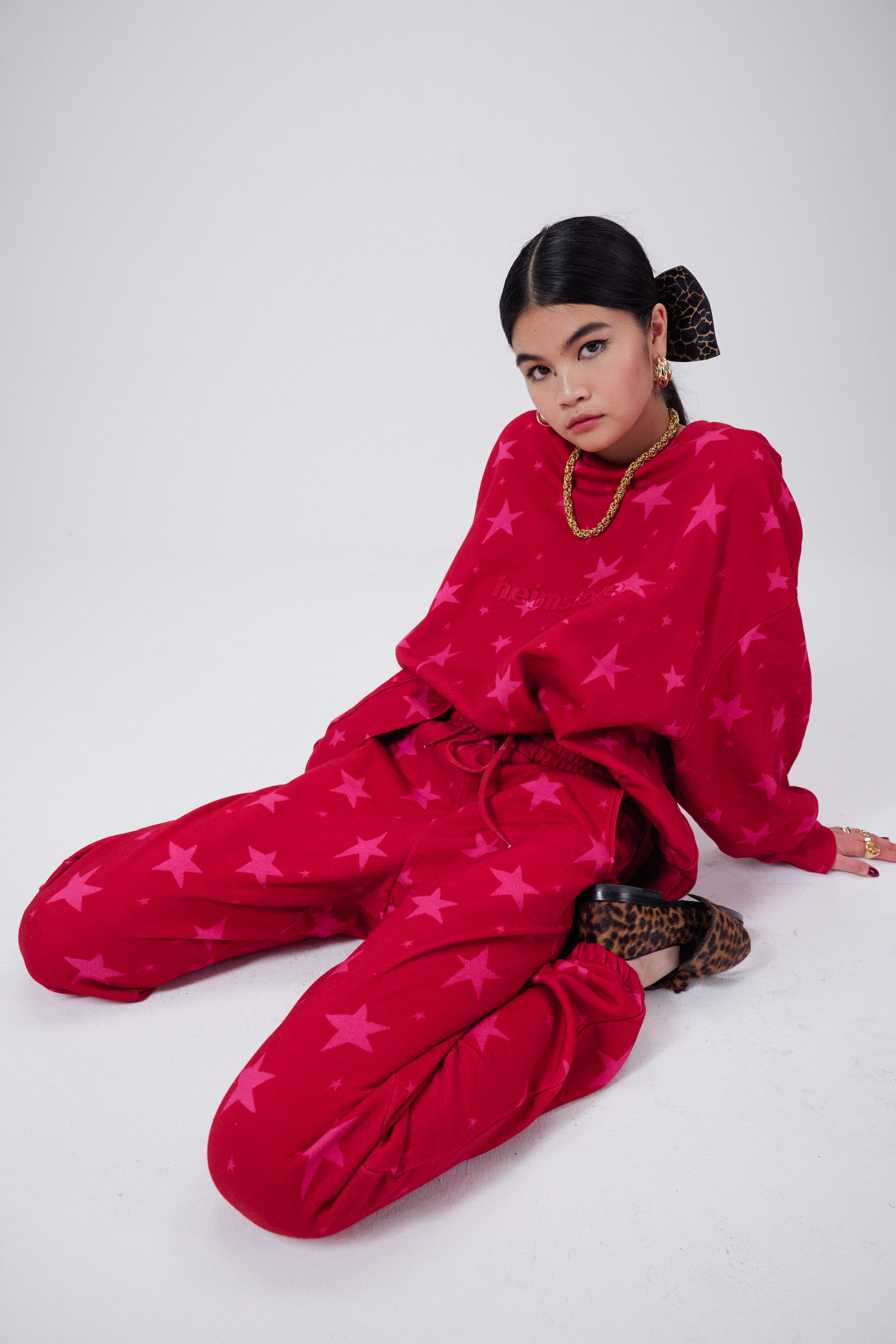 Kiara Trousers in All Stars Printed Fleece