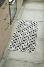 Azulejo - Tapis De Cuisine - Polyester Imprimé - Noir