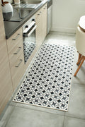 Azulejo - Tapis De Cuisine - Polyester Imprimé - Noir