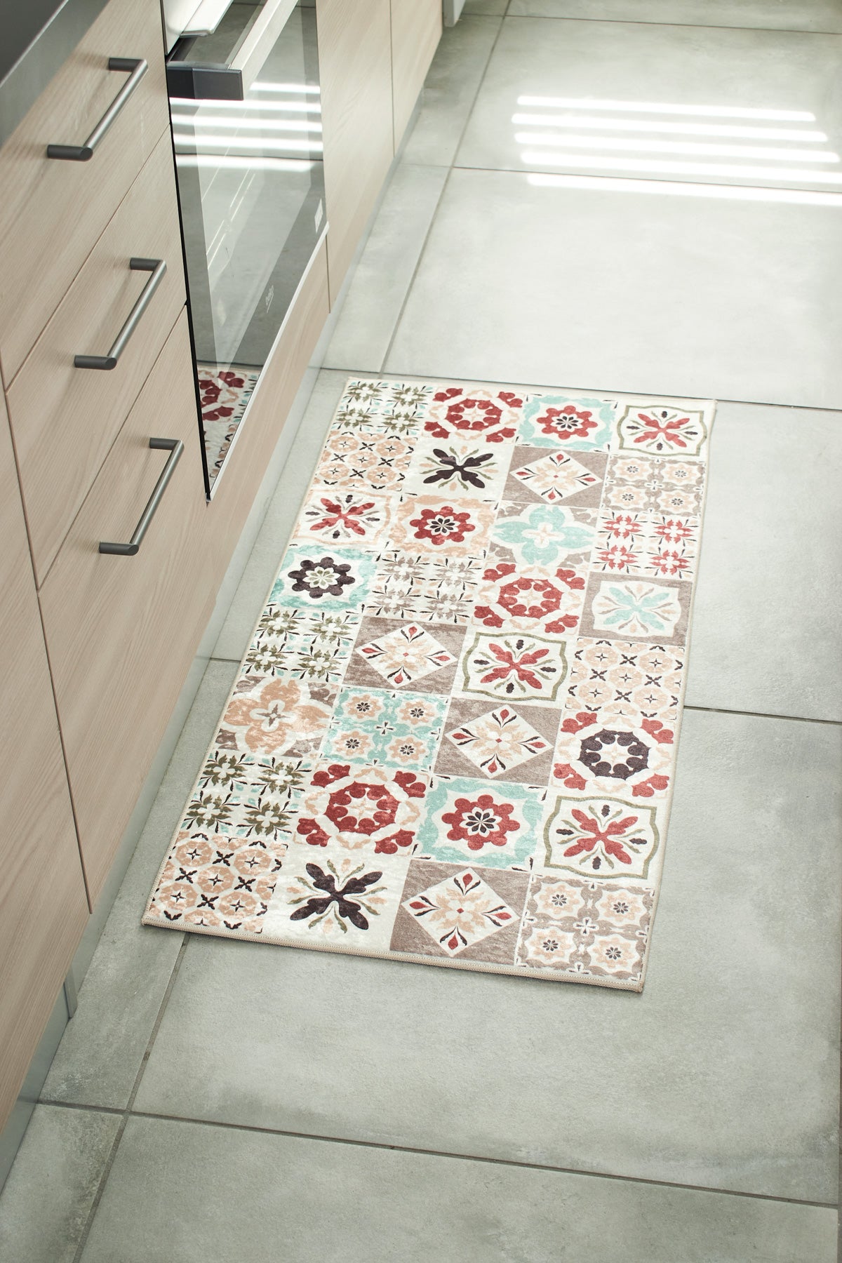 Azulejo - Tapis De Cuisine - Polyester Imprimé - Multicolore
