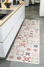 Azulejo - Tapis De Cuisine - Polyester Imprimé - Multicolore