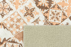 Azulejo - Tapis De Cuisine - Polyester Imprimé - Orange