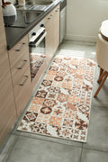 Azulejo - Tapis De Cuisine - Polyester Imprimé - Orange