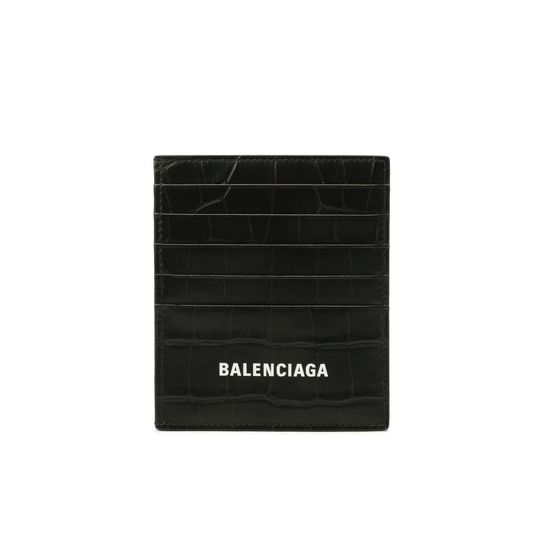 Portefeuille Balenciaga Logo Card Holder - Noir - Homme