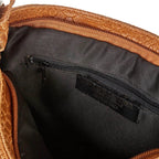 Sac En Bandoulière Lana Croco - Camel