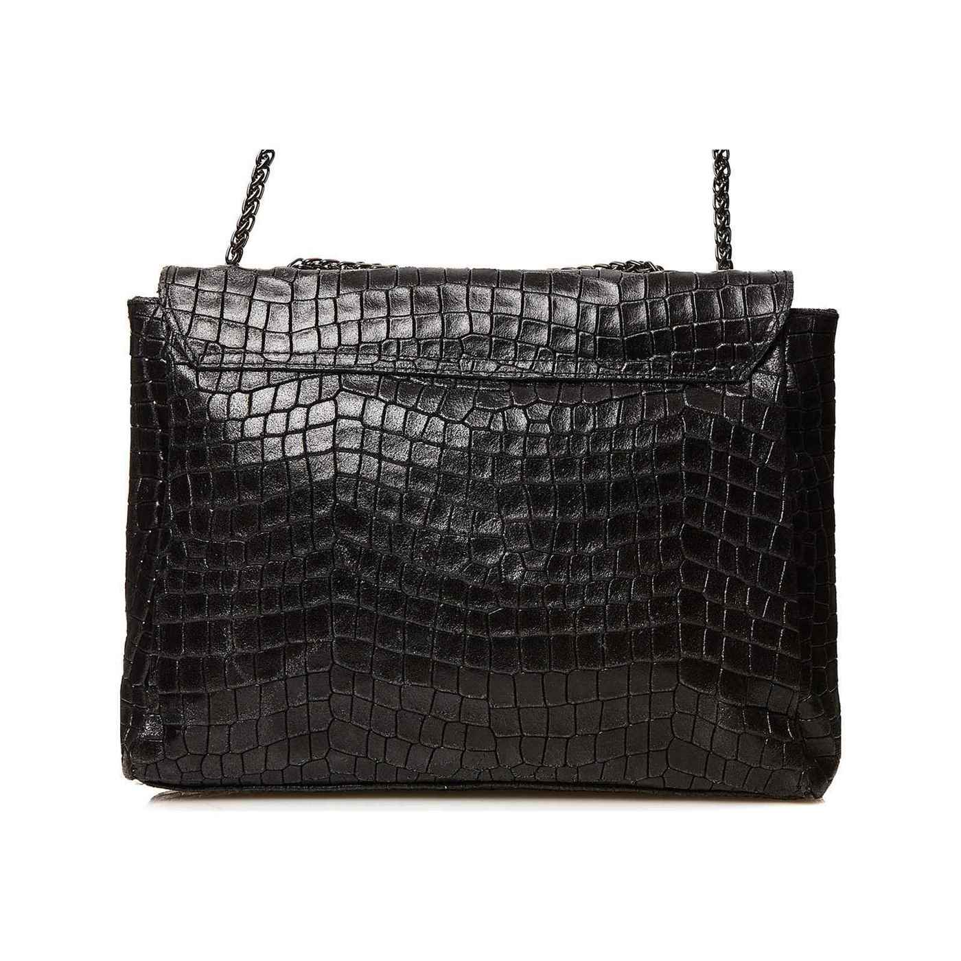 Sac En Bandoulière Maku Croco - Noir