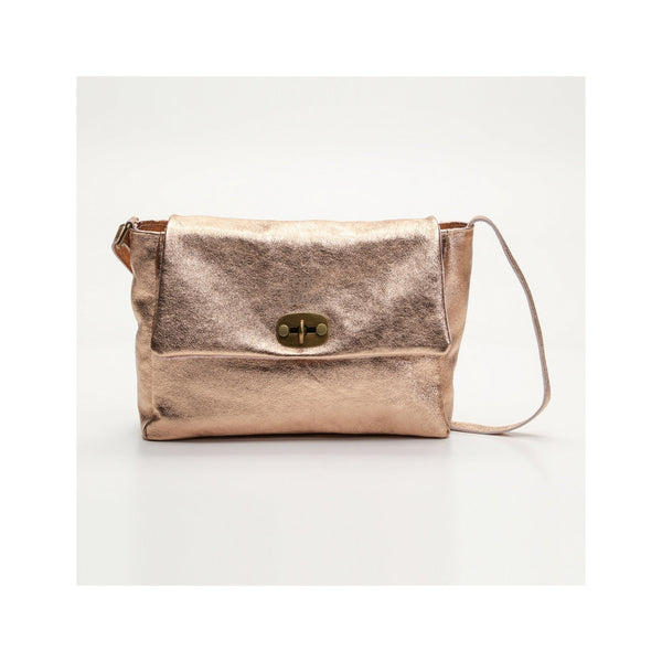 Crossbody Bag - Ana Metalique - Metallic Pink