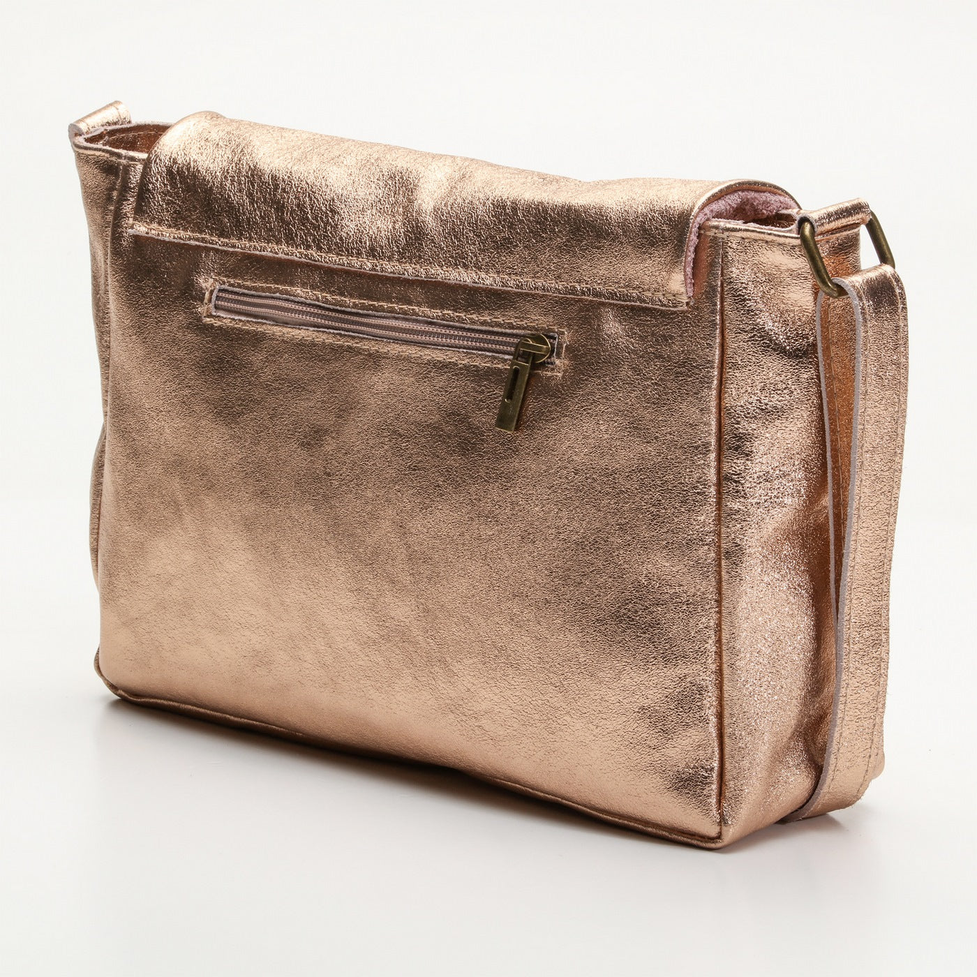 Sac En Bandoulière Ana Metalique - Rose Metallique