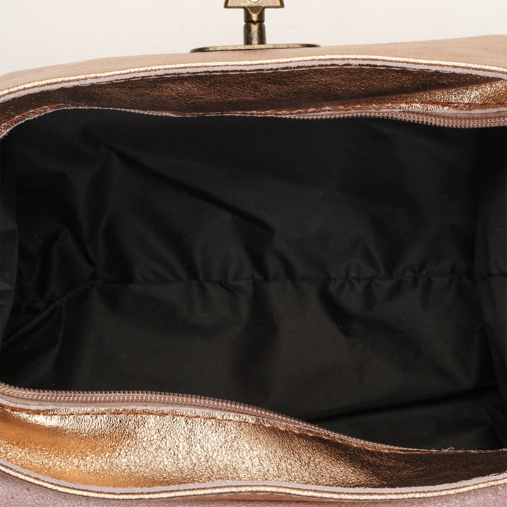 Sac En Bandoulière Ana Metalique - Rose Metallique