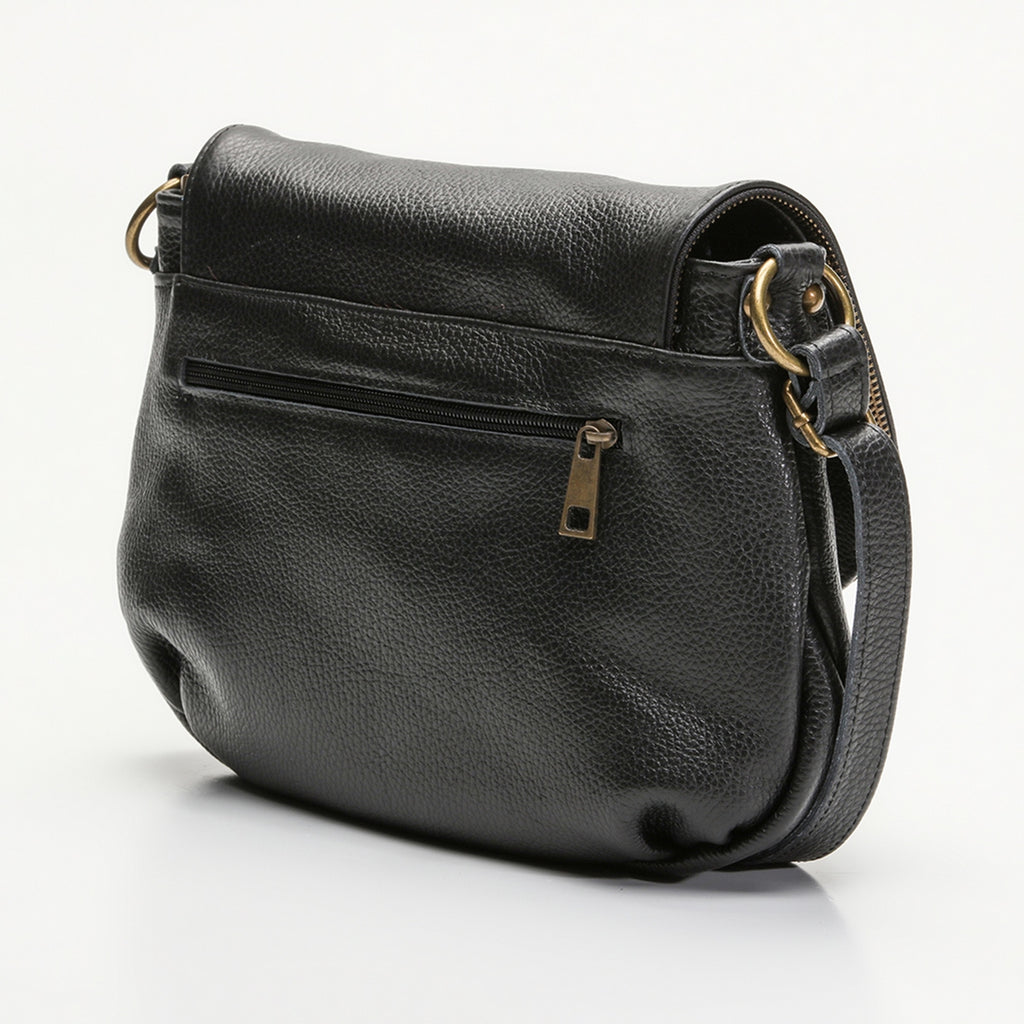Sac En Bandoulière Lana Graine - Noir