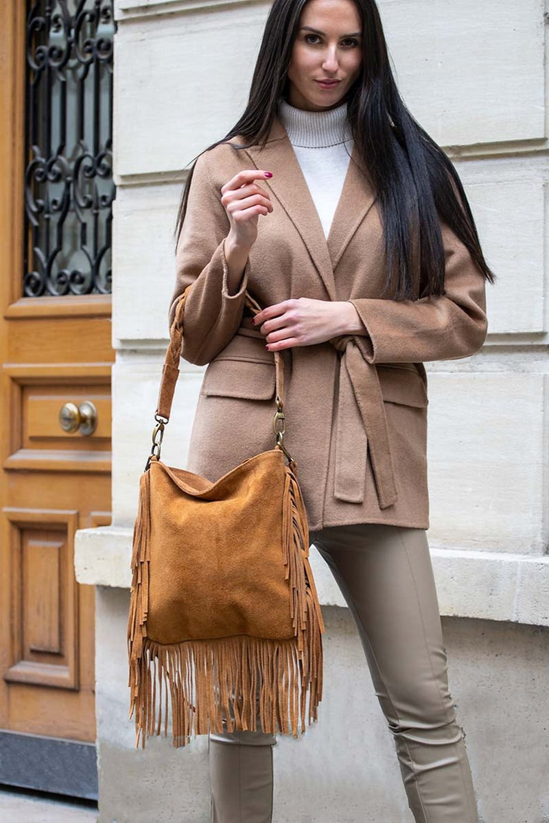 Bolso de mano - Lucy Franges - Camel