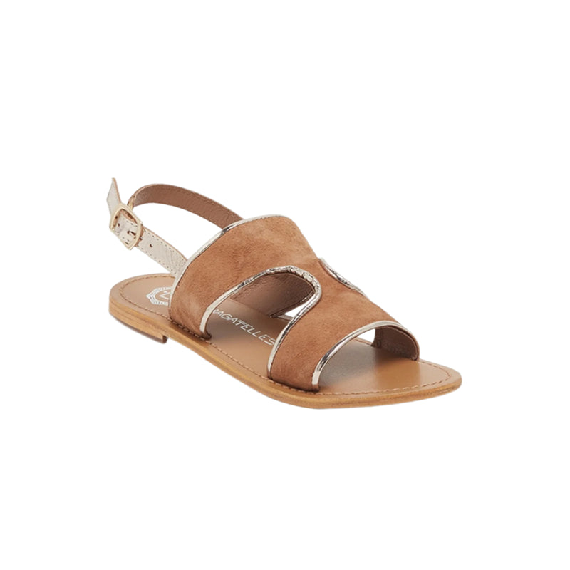 Sandales Vernon - Gold Et Camel