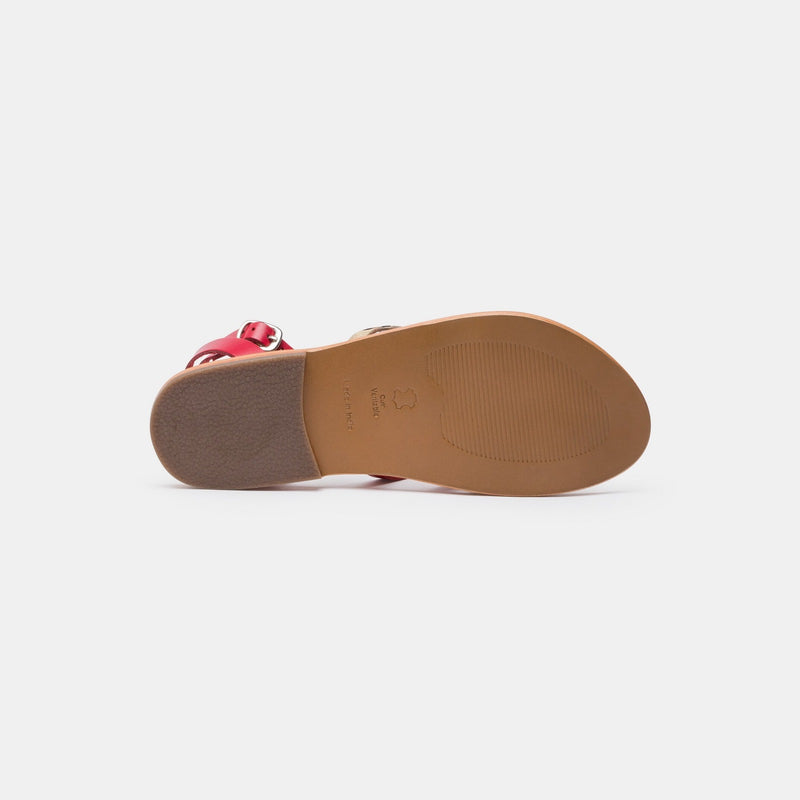 Sandales Entre-Doigts Cabildo - Rouge / Leopard