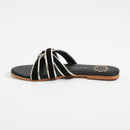 Les Bagatelles - Myrtice Sandals - Black + Gold