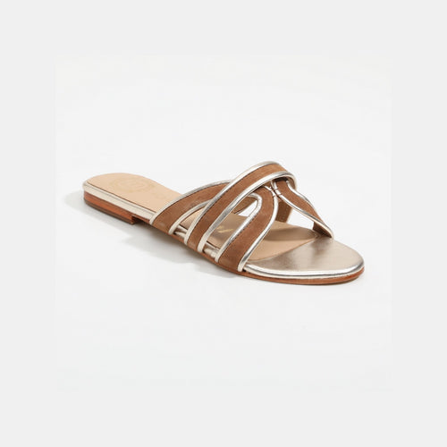 Les Bagatelles - Myrtice Mules - Brown / Gold