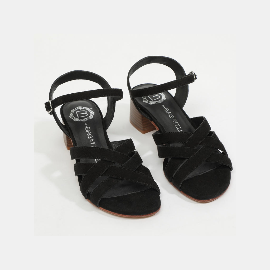 Uma Heeled Sandals - Black