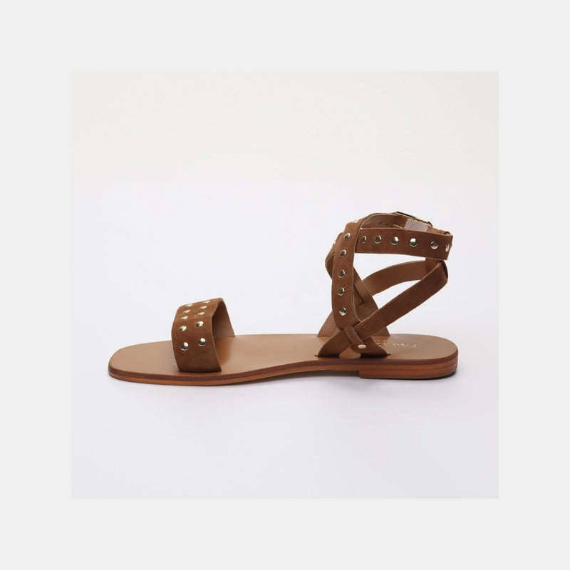 Sandalias planas Brielle - Camel