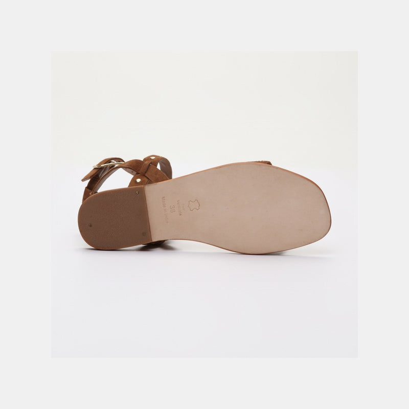 Sandalias planas Brielle - Camel