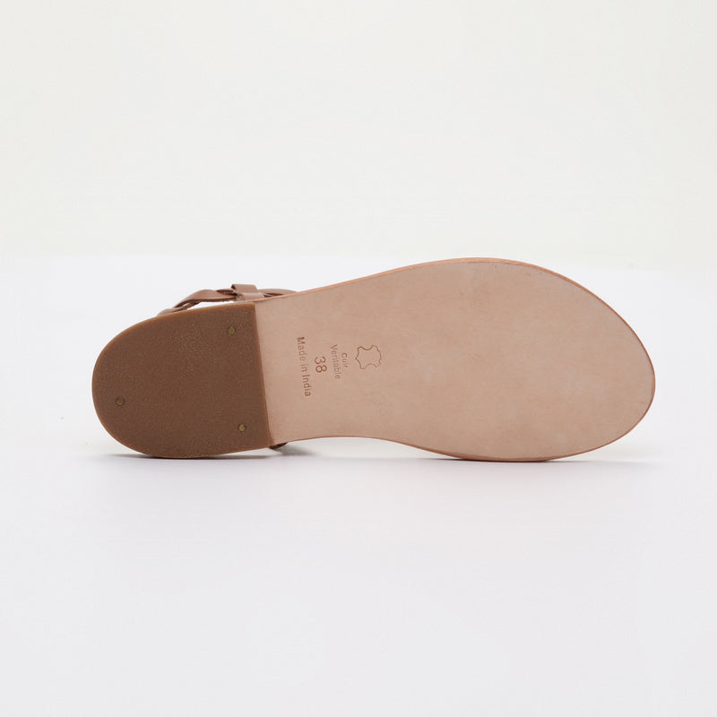 Maria Flat Sandals - Camel