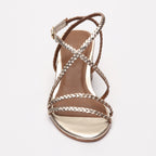 Georgianna Heeled Sandals - Gold