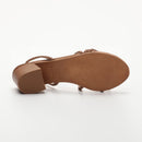 Sandalias Tacón Georgianna - Camel