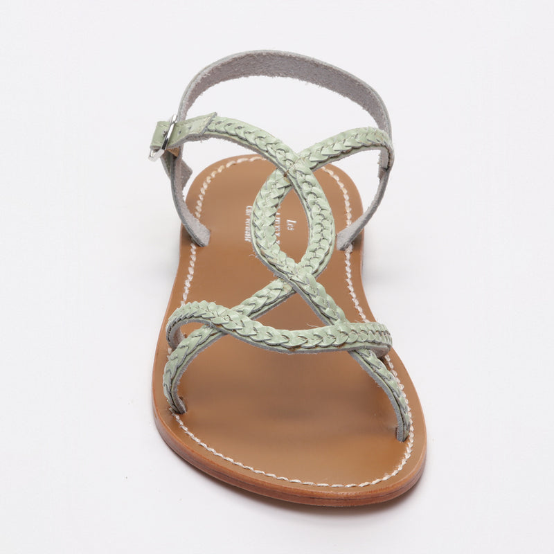 Clorinde Flat Sandals - Mint