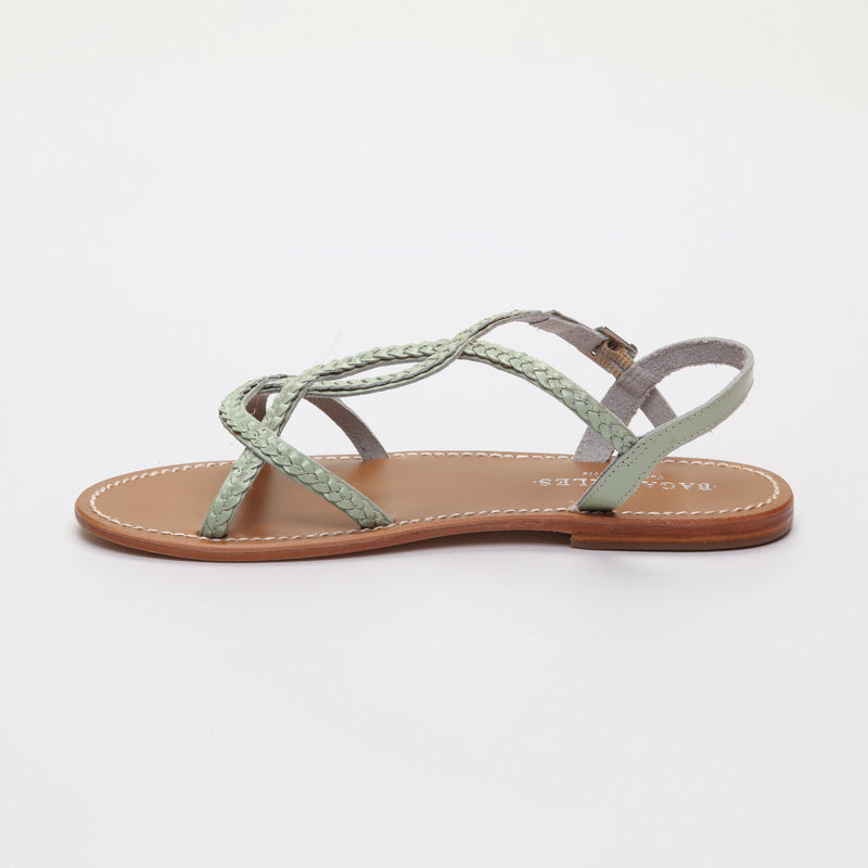 Clorinde Flat Sandals - Mint