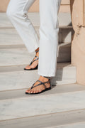 Mosholu Sandals - Pewter Croco