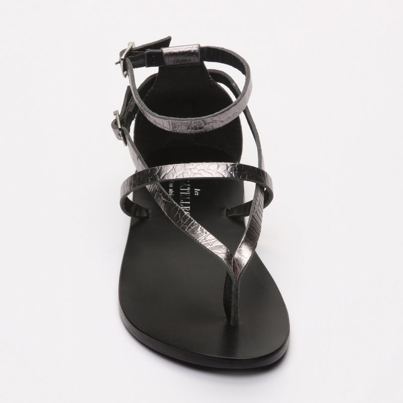 Les Bagatelles - Sandales Mosholu - Pewter Croco