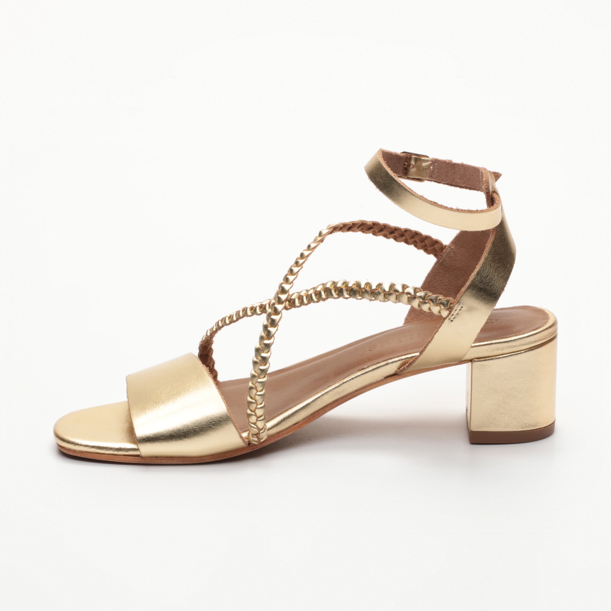 Doli Heeled Sandals - Dark Gold