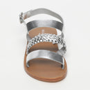 Les Bagatelles - Sandales Plates Cavery Silver