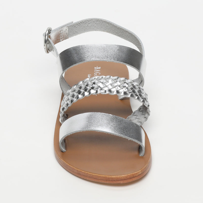 Les Bagatelles - Sandales Plates Cavery Silver