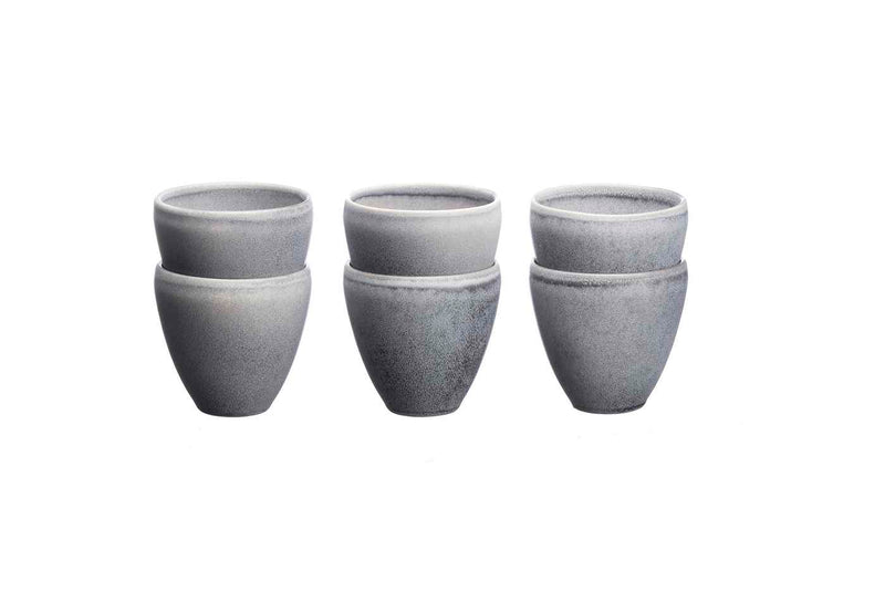 Tasse Stone - 6 Pièces - Gris Lune