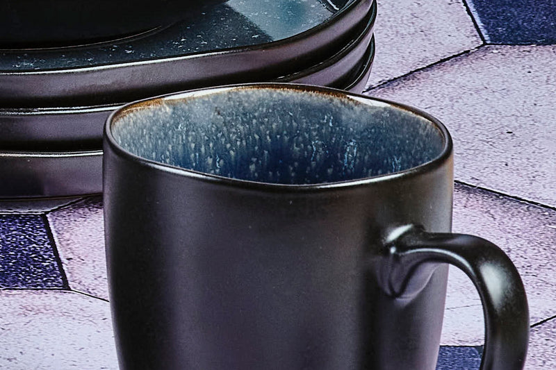 Mug Iris - 6 Pièces - Bleu Nuit