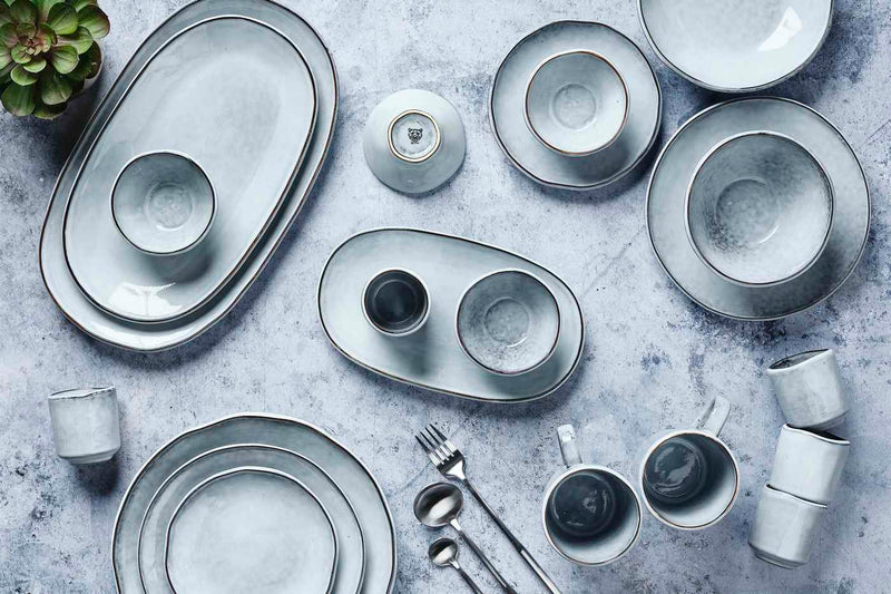 Assiette Cloud - 6 Pièces - Gris Orage