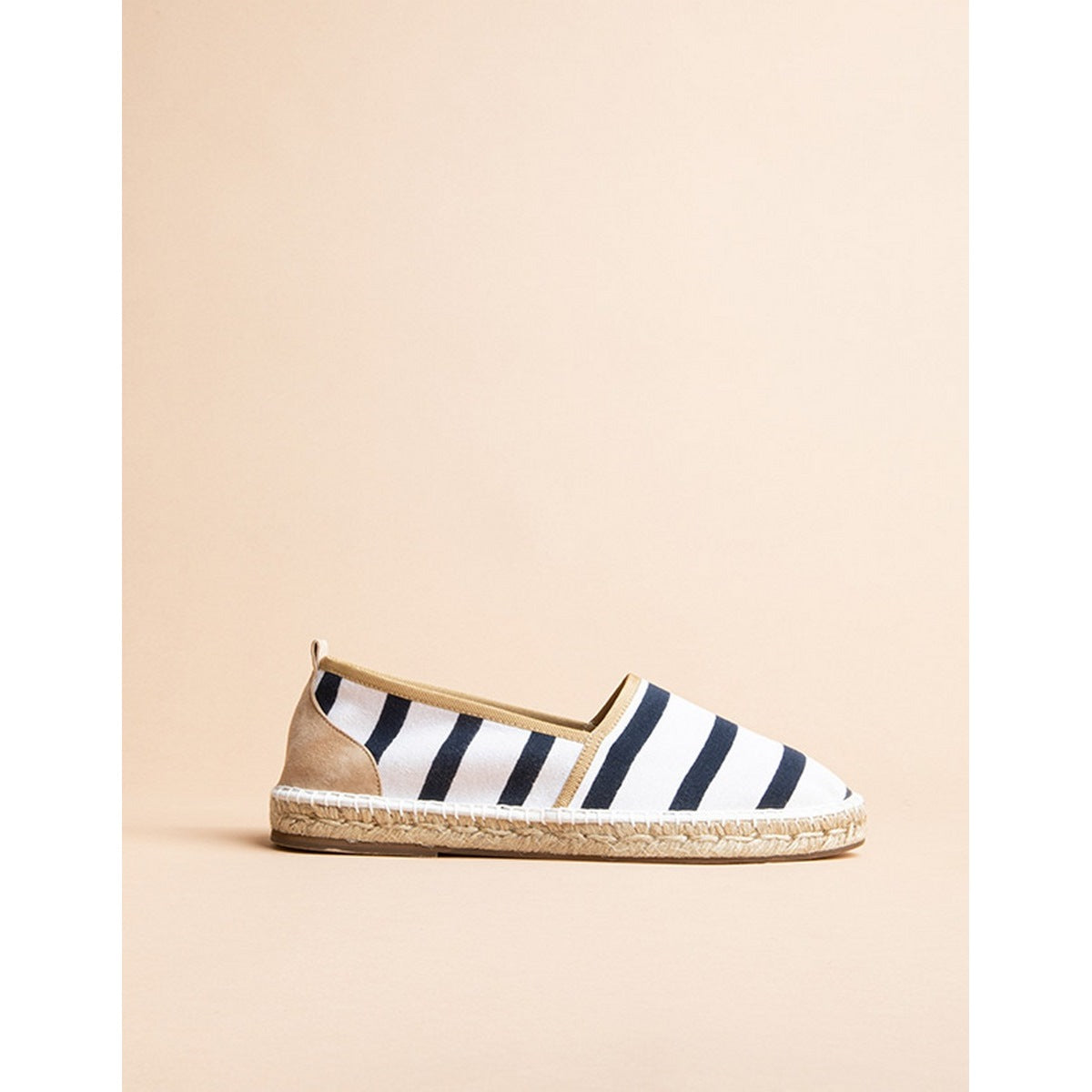 Alpargatas planas Brestoise - Blanco Beige - Hombre