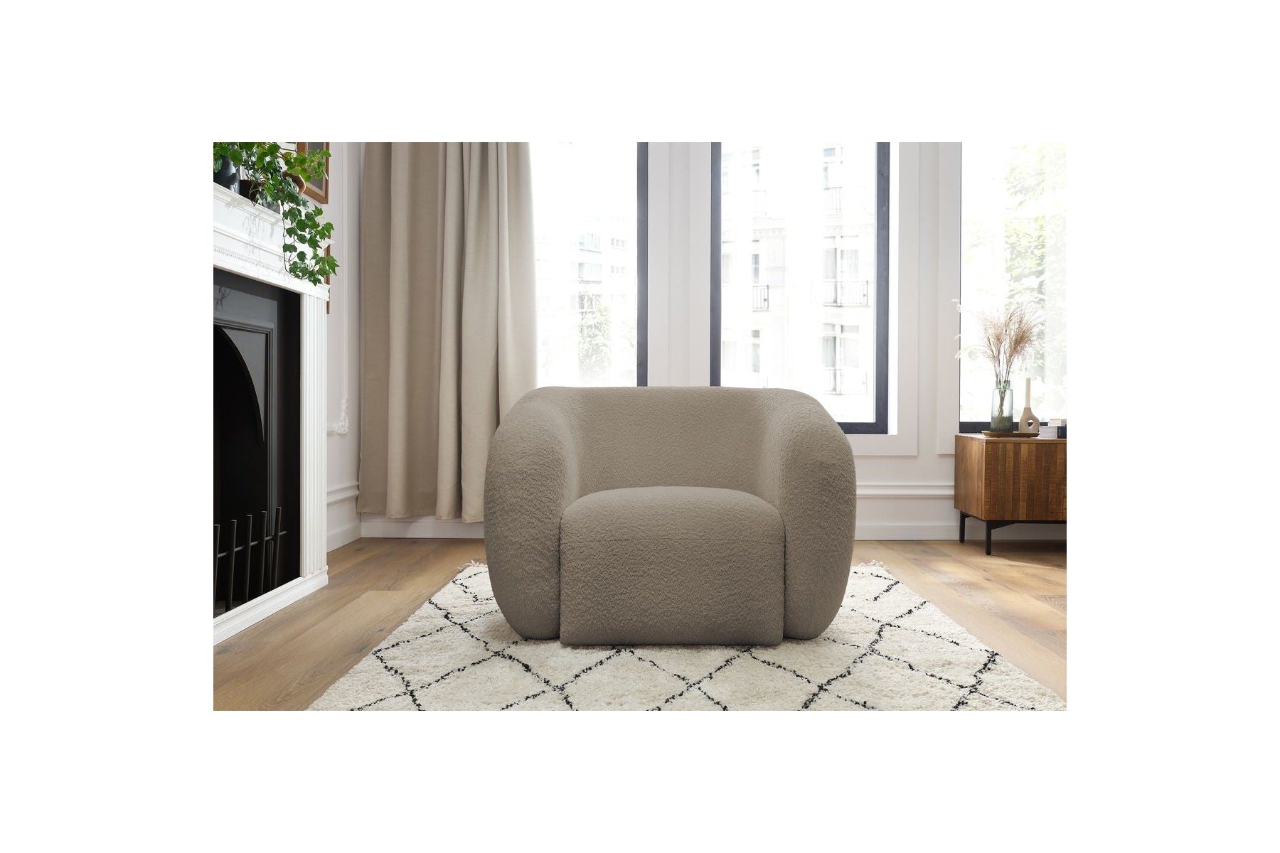 CÉLINE - Sillón - Tejido bouclé