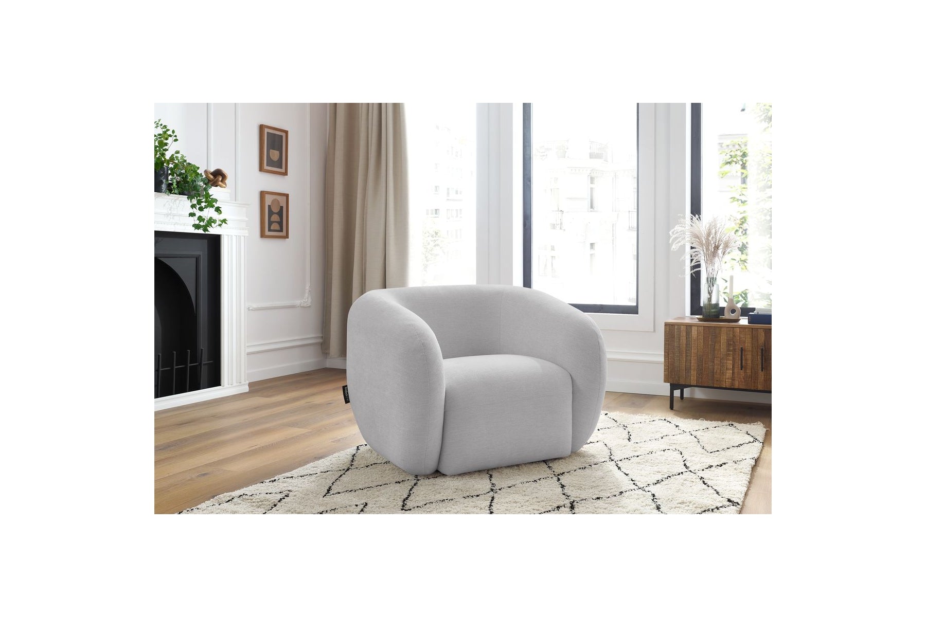 Celine - Armchair - Smooth Fabric