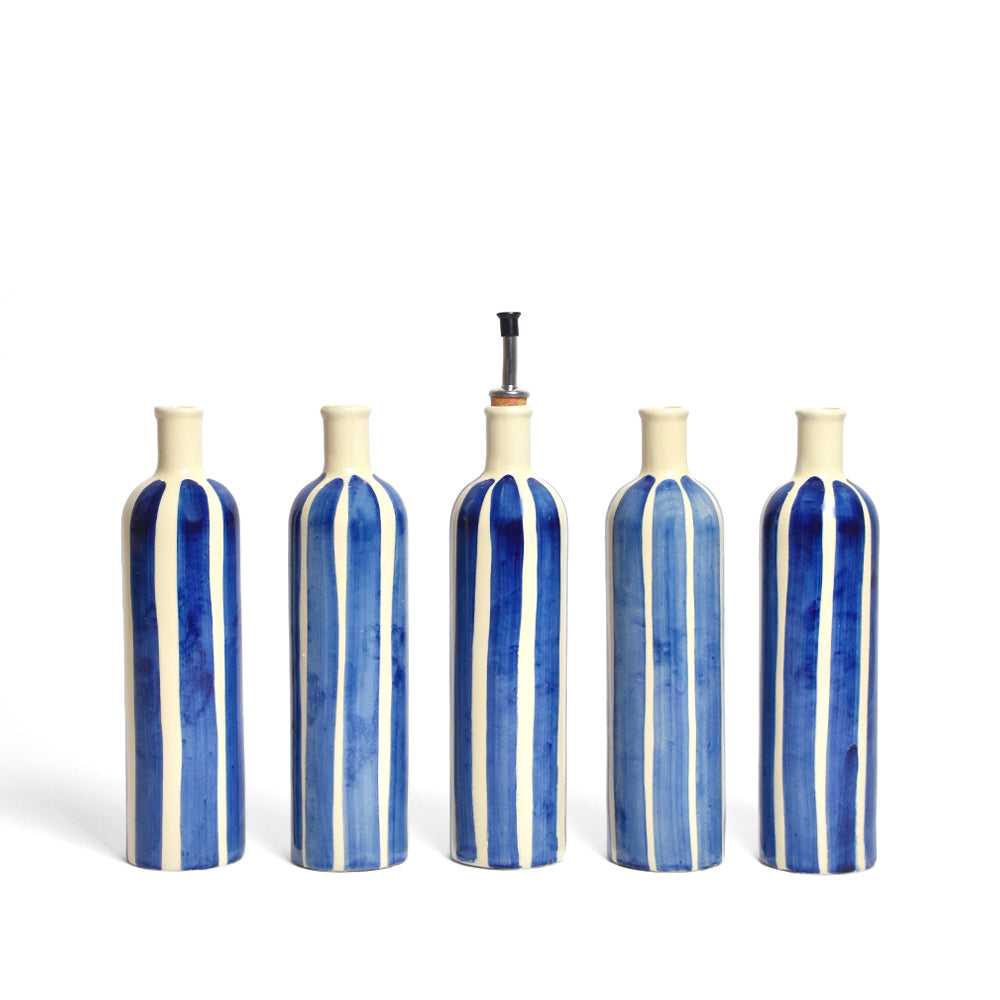 Oil Bottle - Linhas Blue