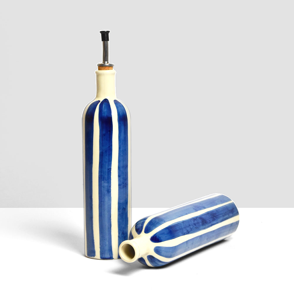 Oil Bottle - Linhas Blue