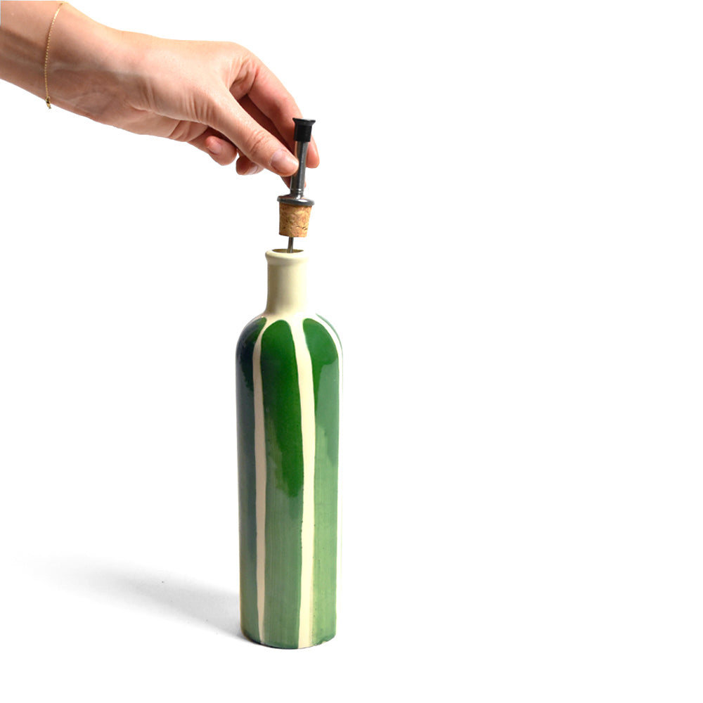 Oil Bottle - Linhas Green