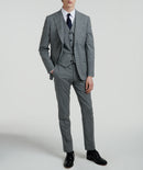 Fursac - 2 Piece Suit Fil À Fil Gris Clair - Medium Grey