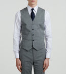 Fursac - 2 Piece Suit Fil À Fil Gris Clair - Medium Grey