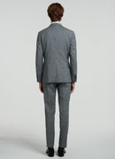 Fursac - 2 Piece Suit Fil À Fil Gris Clair - Medium Grey